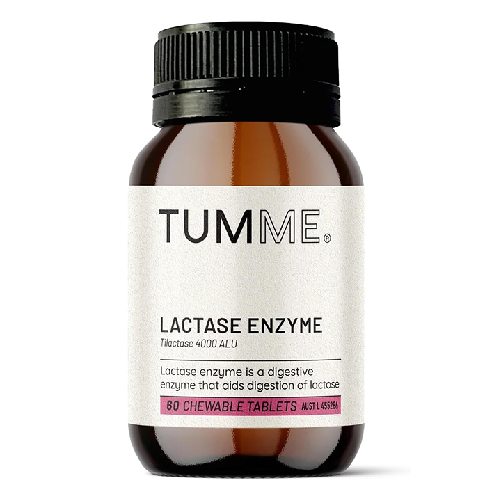 TUMME Lactose Intolerance Relief Tablets (Lactase Enzyme) 60 Chewable Tablets