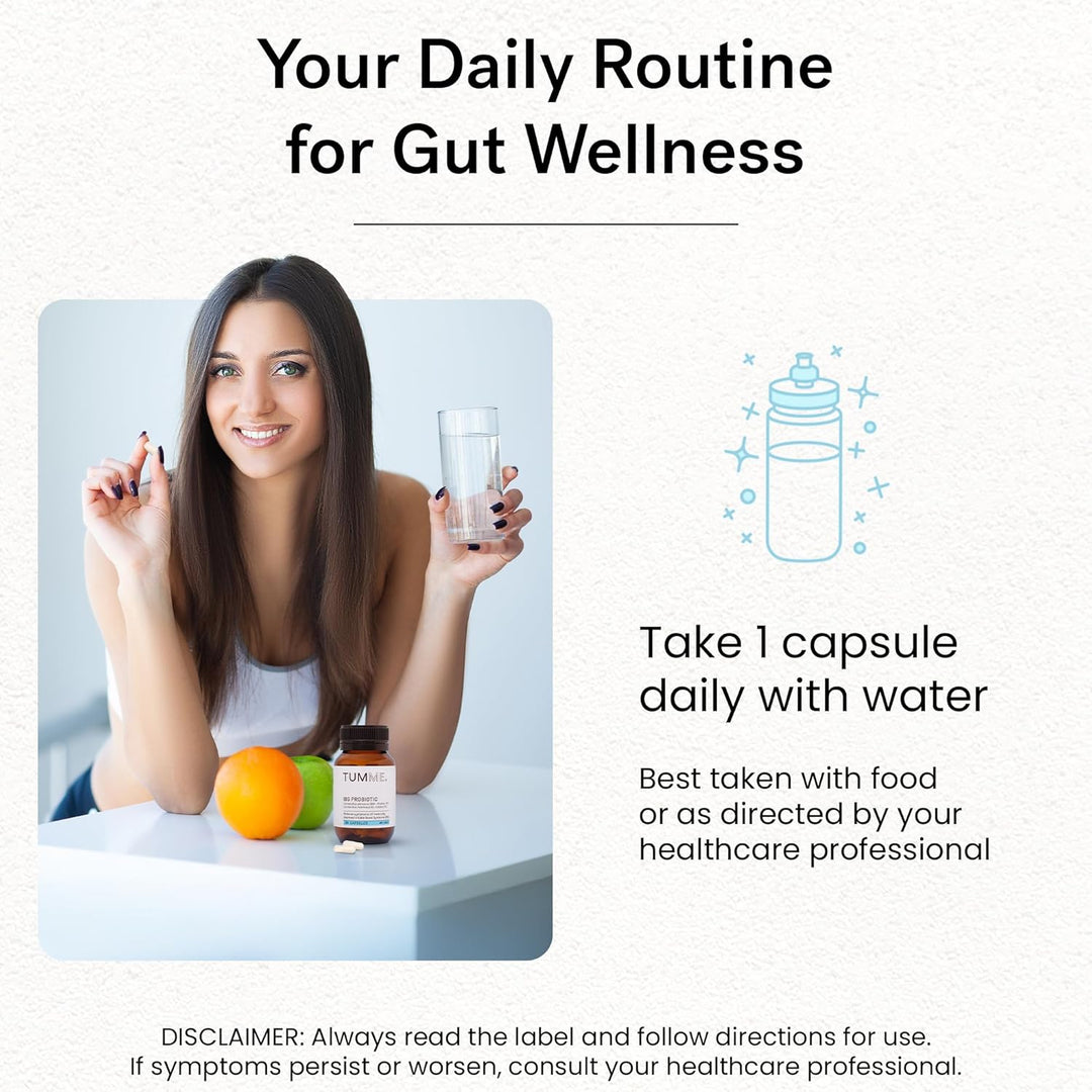 TUMME Probiotic | 30 Probiotic Tablets for Gut Health